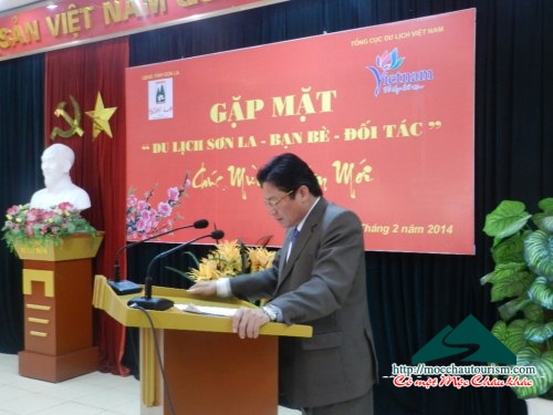 Đồng chí Bùi Đức Hải, Phó Chủ tịch UBND tỉnh Sơn La phát biểu tri ân