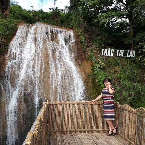 Khai trương điểm du lịch thác Tát Lau tại Mộc Châu